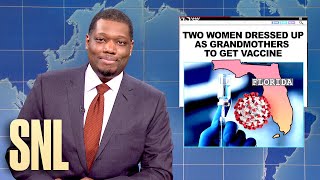 Weekend Update Vaccine Fraud and Mars Rover  SNL [upl. by Bernt]