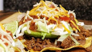 Ground Beef Tostadas  Mexican Food [upl. by Amero]