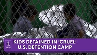 Inside cruel US migrant detention camp for kids [upl. by Akfir]