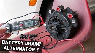 CAR BATTERY DRAIN CAN ALTERNATOR DRAIN YOUR BATTERY BATTERY DEAD [upl. by Esyli]