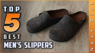 Top 5 Best Mens Slippers Review in 2024 [upl. by Eijneb]