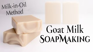 Goat Milk Soap Making using the Milk in Oil Method [upl. by Lanahtan235]