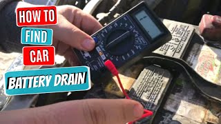 How to test CarTruck BATTERY DRAIN with Multimeter [upl. by Nellac]