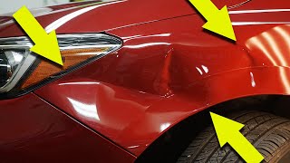 NASTY 🤢 Fender Dent Repair [upl. by Mills]