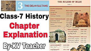 PART1 The Delhi Sultans  Class7 History NCERT Chapter3 Explanation in हिंदी by KV Teacher [upl. by Holly412]