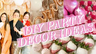 NEW INEXPENSIVE DIY PARTY DECORATING IDEAS  DOLLAR TREE PARTY DECOR  SPRINGS SOULFUL HOME [upl. by Yssej]