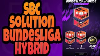 SBC SOLUTION BUNDESLIGA HYBRID IN MADFUT 22 [upl. by Bernadina541]