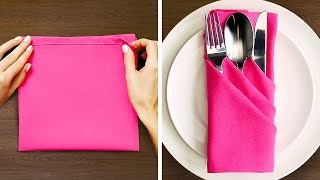 27 NAPKIN FOLD IDEAS [upl. by Buyse527]