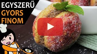 Őszibarack sütemény  Recept Videók [upl. by Ahtabat]