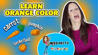 Learn Colors Song for Children and Kids  Orange Color of the Day by Patty Shukla  Sign Language [upl. by Salema]