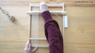 The installation and usage of small weaving loom [upl. by Koser611]