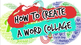 How to Create a Word Collage using Word Art [upl. by Derwood]