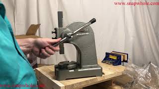 Harbor Freight 1 Ton Arbor Press Review [upl. by Drawd]