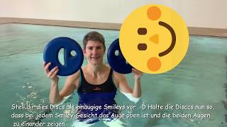 Aqua Fitness Übungen mit Aqua Discs [upl. by Oreves]