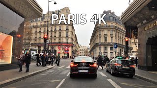 Paris 4K  Classic Paris Streets  Driving Downtown [upl. by Eliath490]