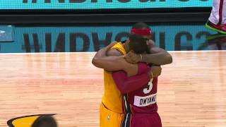 LeBron James Returns to Miami Greets Dwyane Wade [upl. by Arrek852]