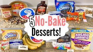 5 NOBAKE DESSERTS  The EASIEST Tasty Summer Recipes  Julia Pacheco [upl. by Netnilc]