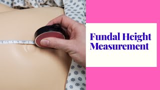 HOW TO MEASURE FUNDAL HEIGHTSKILL DEMO [upl. by Alaehcim]