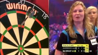 Darts Ladies World Championship 2015 Quarter Final Sherrock vs de Graaf [upl. by Atiugal]