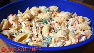 Ultimate Creamy Pasta Salad  One Pot Chef [upl. by Clio]