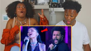 ARIANA GRANDE STUNS THE WEEKND WITH INSANE WHISTLE NOTE UNBELIEVABLE 😱 [upl. by Idnarb]