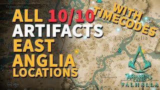 East Anglia Artifacts All Locations Assassins Creed Valhalla [upl. by Juakn]