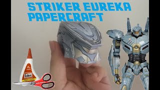 STRIKER EUREKA PAPERCRAFT TUTORIAL 1 CABEZA [upl. by Ititrefen397]