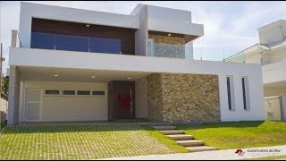 Construção passo a passo de casa de Alto padrão com 350 m² [upl. by Enitsahc238]