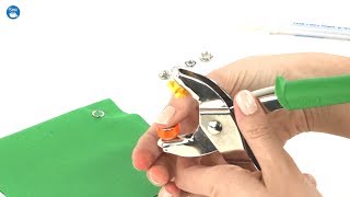 How to use Dritz Snap Fastener Pliers [upl. by Nebe]