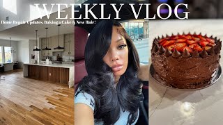 WEEKLY VLOG  He Ate My Hair  We Made a Cake amp Home Repair Updates [upl. by Sissy987]