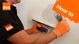 How to patch plaster a wall [upl. by Yelha]