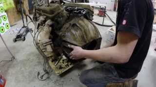 Removing the bellhousing from a Chevy 350 [upl. by Airetnuhs]