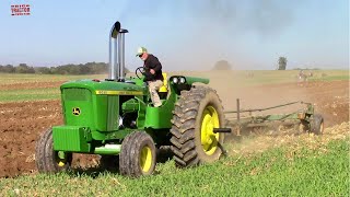 JOHN DEERE 6030 Tractor Plowing [upl. by Cypro]