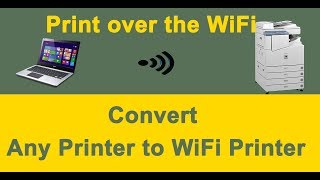 How to Connect Printer to WiFi Router  Convert Any Printer To WiFi Printer using Ethernet Port [upl. by Kokoruda]