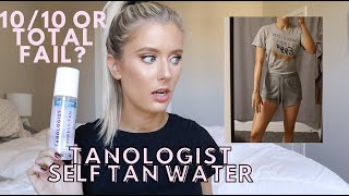 Tanologist Express Self Tan Water  Better than Loving Tan Review How to Use Before and Afters [upl. by Arotahs]