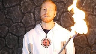 Nerd It Up — How to make real torches for movies and films [upl. by Euqinitram923]