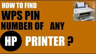 How to find the WPS PIN number of Any HP Printer [upl. by Burkitt815]