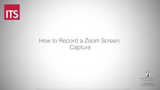 Zoom Screen Capture Tutorial [upl. by Maryl]