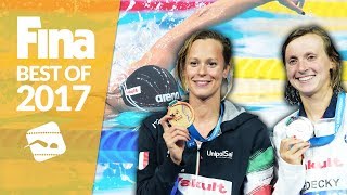 Federica Pellegrini beats Katie Ledecky  Best of FINA 2017 [upl. by Rue]