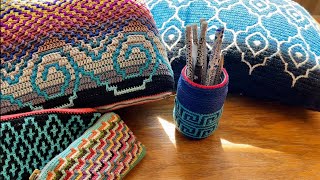 4 Beginners Guide to Mosaic Crochet  In the Round [upl. by Claudia]