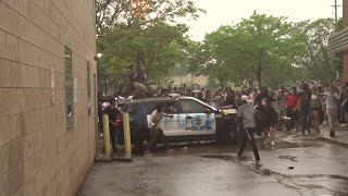 Protesters damage Minneapolis Police Third Precinct following death of George Floyd [upl. by Dorie674]