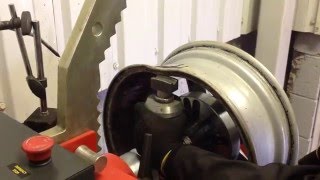 Buckled alloy wheel repair [upl. by Vicky]