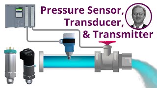 Pressure Sensor Transducer and Transmitter Explained  Application of Each [upl. by Breh]