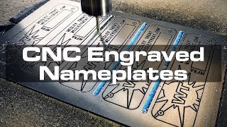 CNCEngraved Aluminum Nameplates [upl. by Atiuqer]