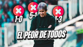 EL PEOR REAL BETIS DE LA ERA PELLEGRINI [upl. by Hyo876]