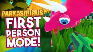 NEW FIRST PERSON MODE SHOOT NEW DINOSAURS  Parkasaurus Dinosaur Park Builder Game [upl. by Llerref]