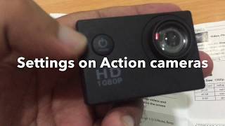 Setting up full HD sports action Camera 1080p [upl. by Kruse]