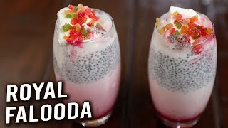 Royal Falooda  How To Make Falooda Sev  Summer Dessert Recipe  Homemade Falooda  Varun [upl. by Fara]