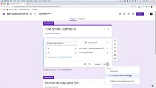 📣 Crear Preguntas filtro en Google Formularios [upl. by Grindle]