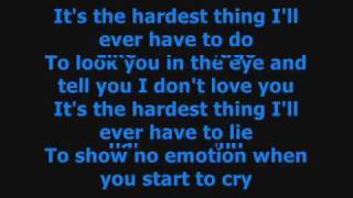 The Hardest Thing  98 Degrees Lyrics [upl. by Ybsorc]